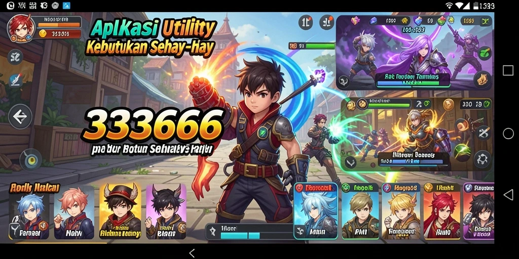 Tampilan antarmuka pengguna yang sederhana dan intuitif dari 333666.
