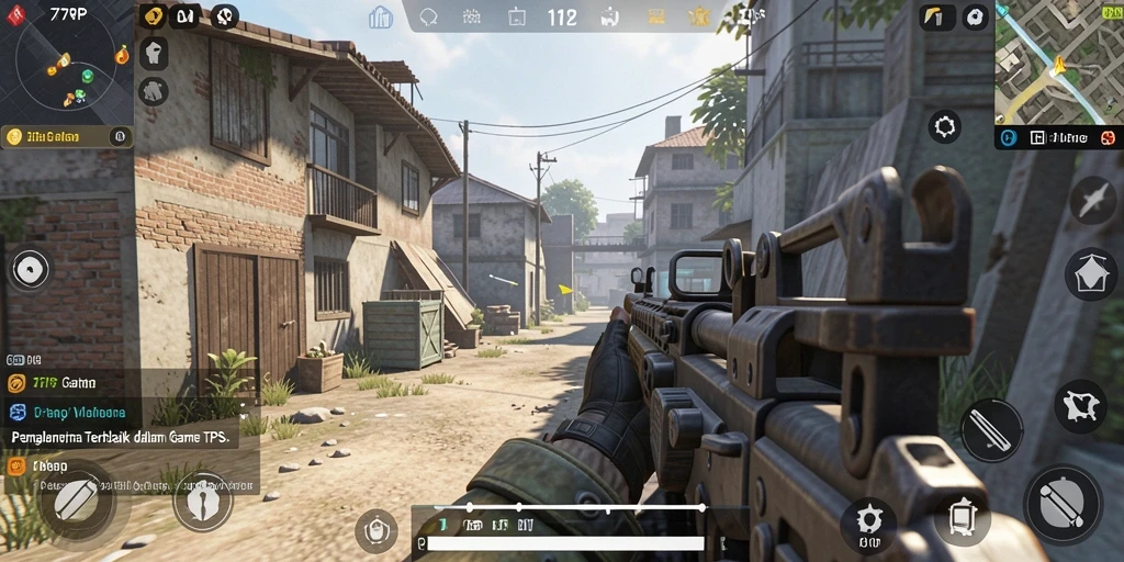 Tampilan dinamis gameplay TPS yang seru di 77RP.