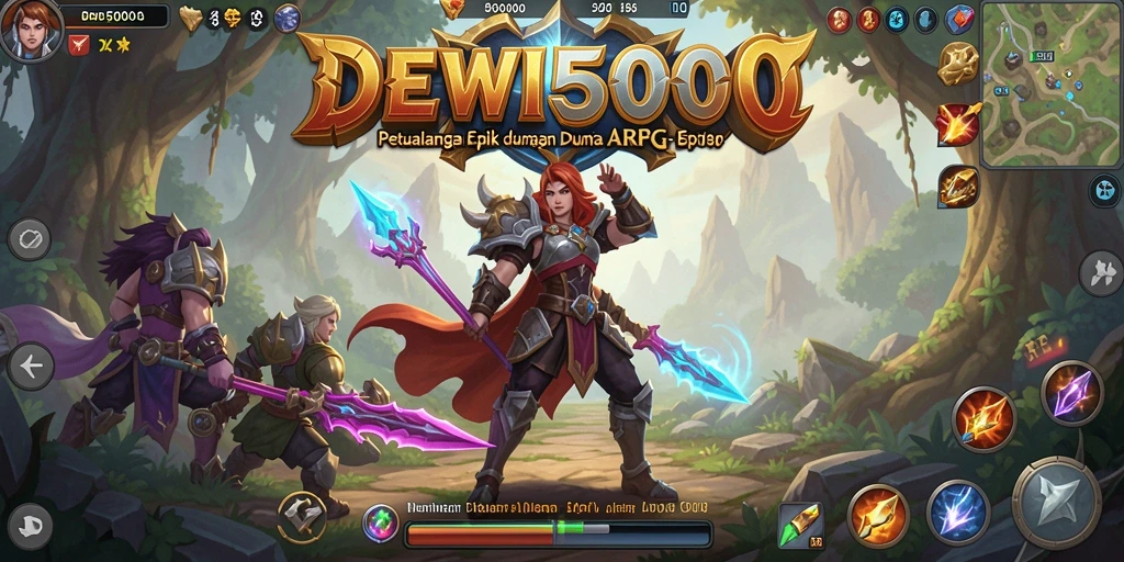Menampilkan gameplay seru dari DEWI5000 dengan berbagai karakter dan pertarungan yang mendebarkan.