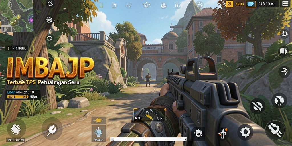Tangkapan layar dari gameplay IMBAJP yang mendebarkan di arena TPS.