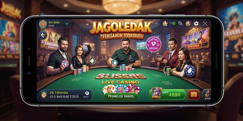 Tampilan gameplay JAGOLEDAK yang seru dan interaktif dalam Live Casino.