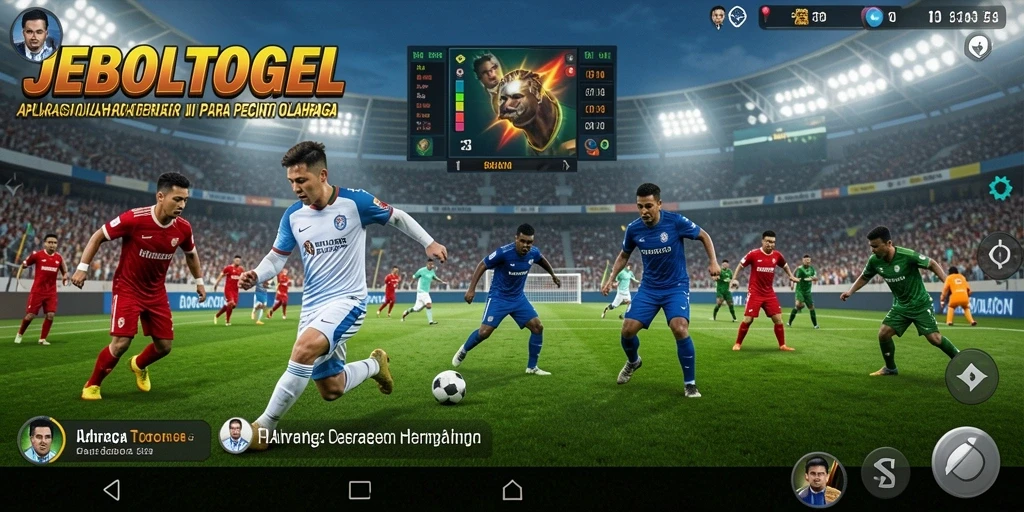 Tampilan gameplay seru di JEBOLTOGEL dengan berbagai mode olahraga.