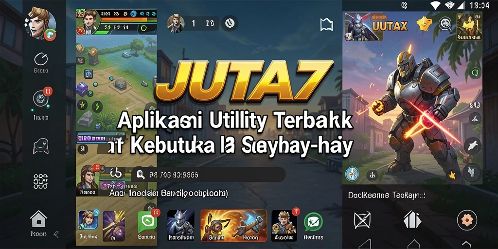 Tampilan antarmuka utama JUTA7 yang sederhana dan fungsional.