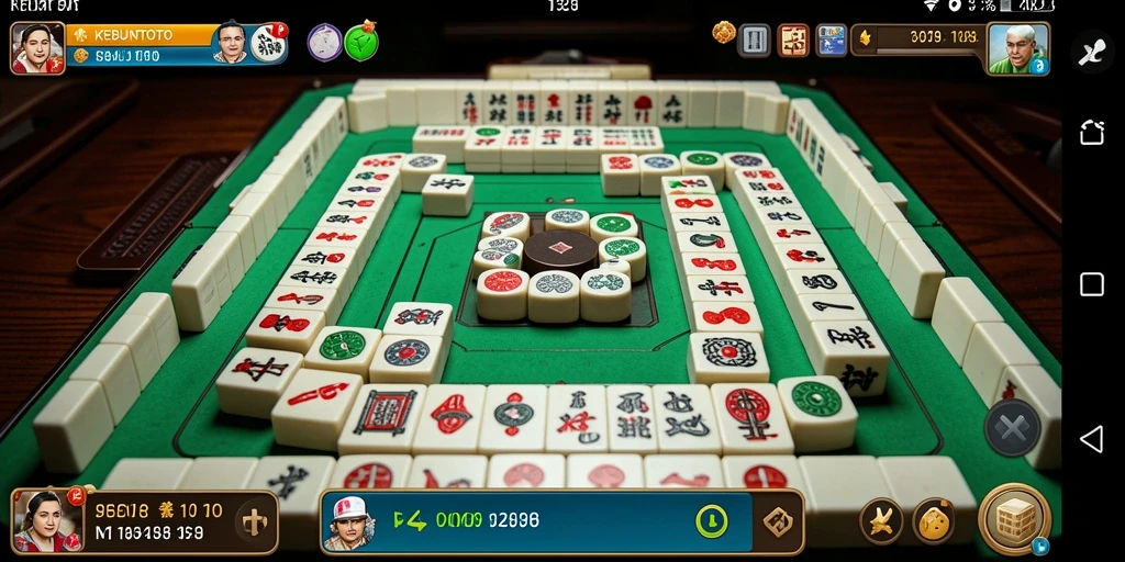 Screenshot utama KEBUNTOTO menampilkan gameplay Mahjong yang seru.