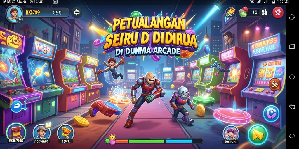 Tampilan gameplay seru di dalam game Arcade KM789.
