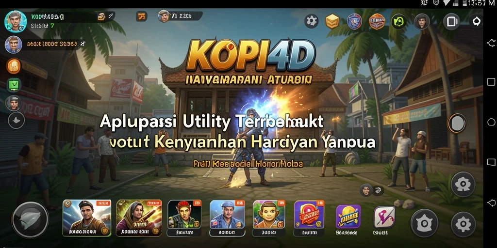 Tampilan utama <strong>KOPI4D</strong> yang sederhana dan fungsional.
