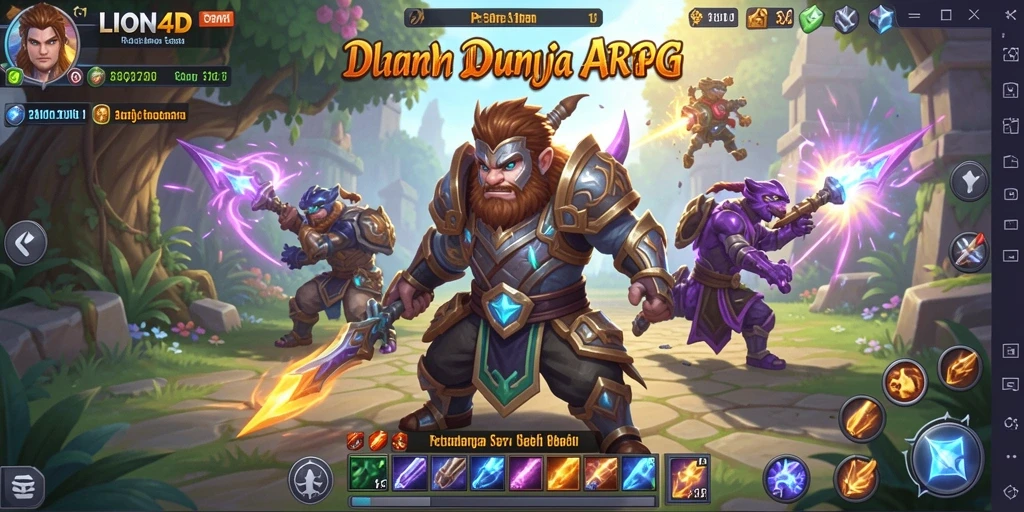 Tampilan gameplay LION4D yang menarik dan seru.