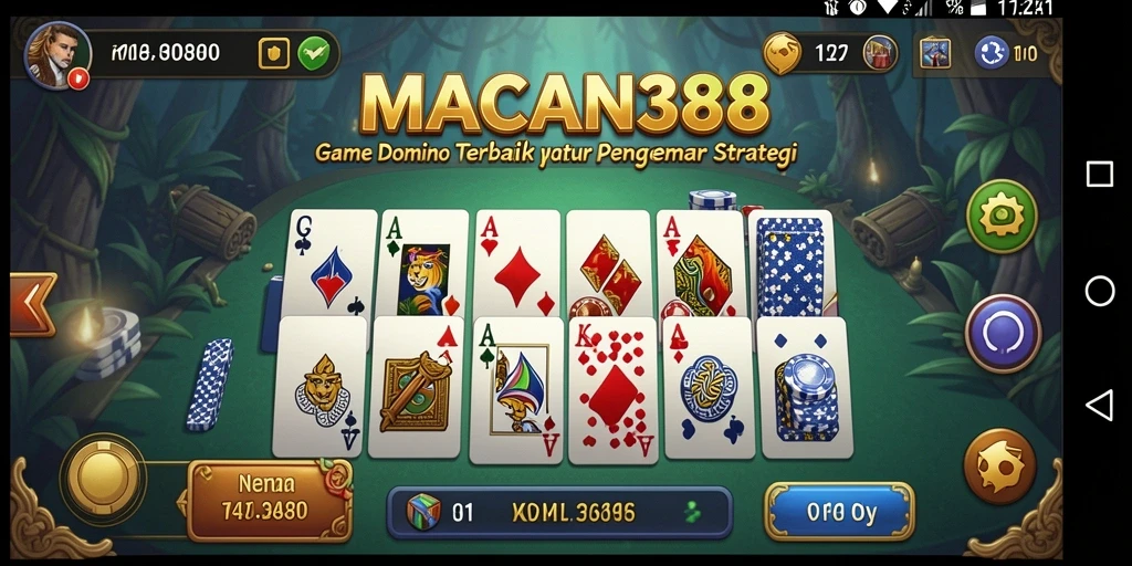 Tampilan gameplay menarik dari <strong>MACAN388</strong>, penuh strategi Domino.