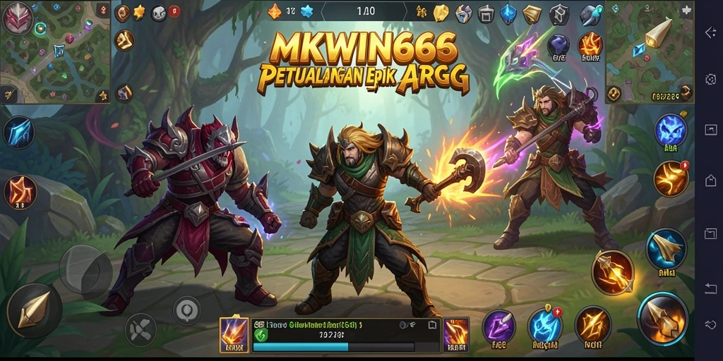 Tampilan gameplay menarik dari MKWIN666 dengan aksi bertarung yang seru.