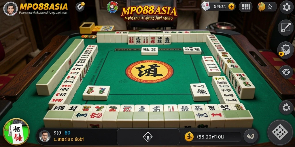 Tampilan gameplay Mahjong yang memukau dan interaktif di MPO88ASIA.