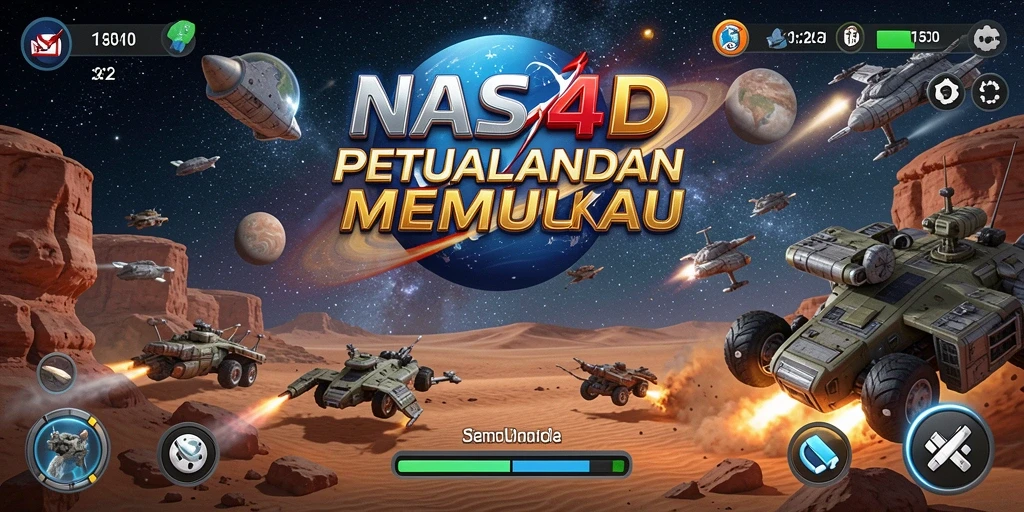 Gameplay seru NASA4D menampilkan petualangan luar angkasa yang menegangkan.