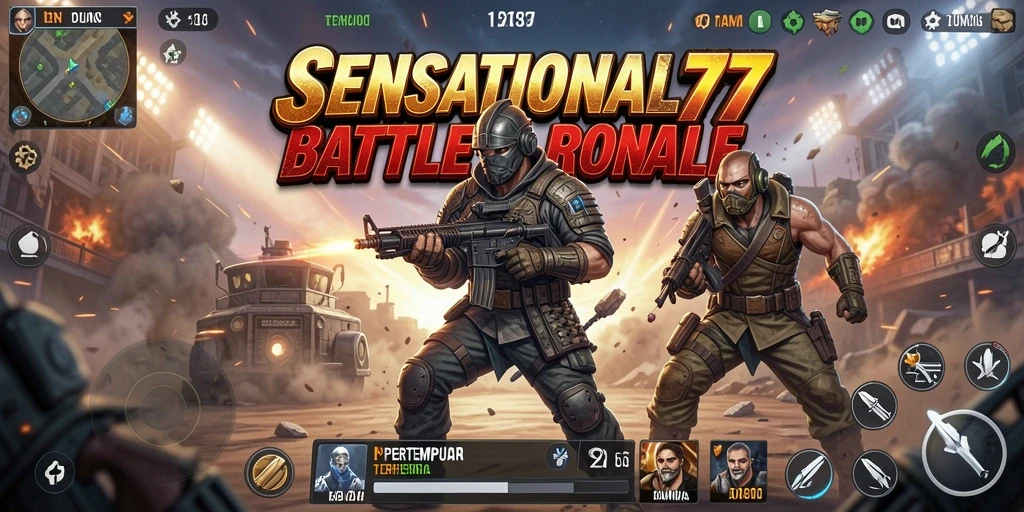 Tampilan pertempuran intens di <strong>SENSATIONAL77</strong> dengan banyak aksi.