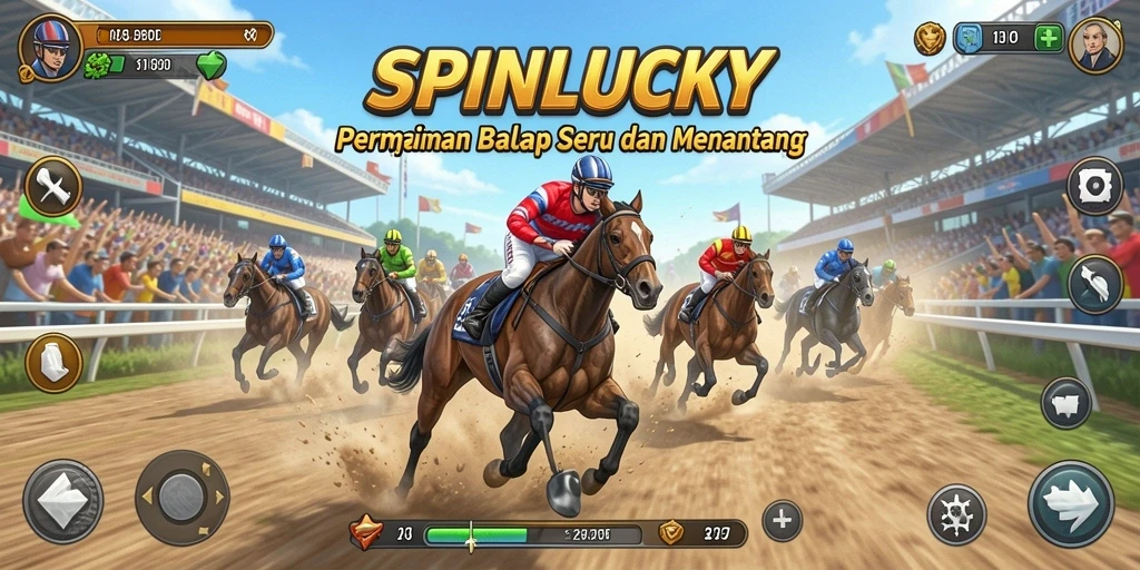 Gameplay SPINLUCKY yang menegangkan dalam balapan yang kompetitif