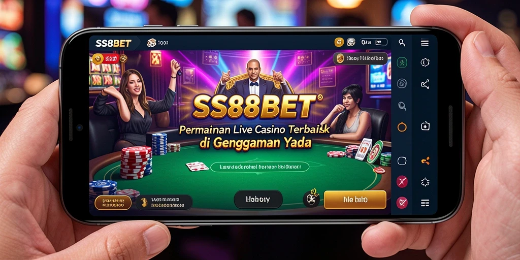 Tampilan gameplay Live Casino yang menakjubkan di SS88BET.