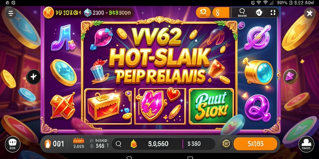 Menampilkan grafik gameplay slot yang menarik dan interaktif.